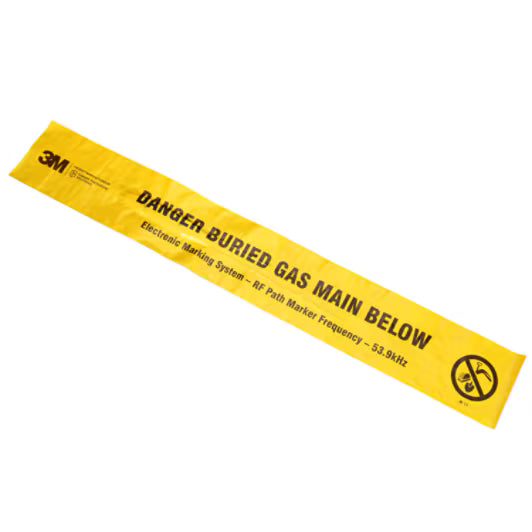 3M™ EMS-waarschuwingstape (Electronic Marking System) 7905, geel, 152 mm, gas, 152 m rol, 1 rol/doos