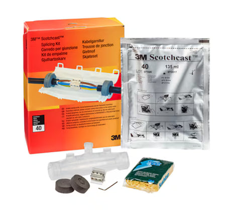 3M™ Scotchcast™ 92-NBA 1C Giethars-Lijnverbindingsmof, 0,6/1 kV, 4x 1,5 - 6, 5x 1,5 - 6 mm², Schroefconnector