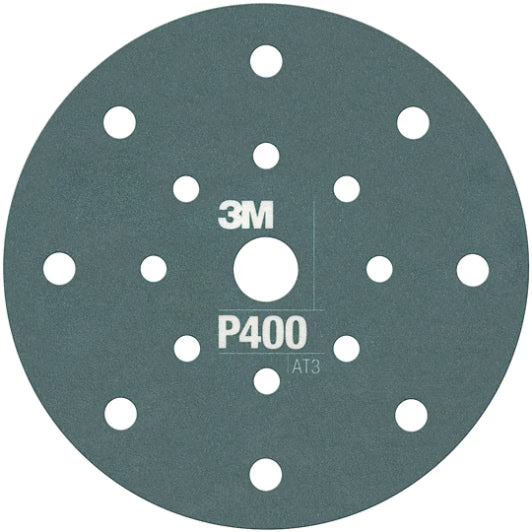 3M™ Hookit™ Flexibele Schuurschijf 270J, 150 mm, 17 Gaten, P400, 34800