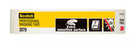 3M™ Professionele maskeertape 2070, 24 mm x 50 m, 1 rol