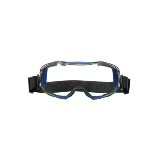 3M™ GoggleGear™ 6000 Ruimzichtbril, blauwe afdichtingsrand, neopreenband, Scotchgard™ condenswerende en krasbestendige coating (K&N), heldere lens, GG6001NSGAF-BLU-EU, 10/doos