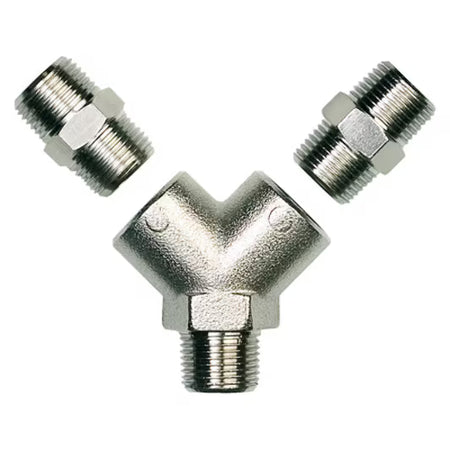 3M™ Koppeling 2 uitgangen 3/8"BSP vrouwelijk incl. mannelijke ad