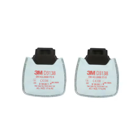 3M™ Secure Click™ Deeltjesfilter tegen hinderlijke niveaus van organische dampen/zure gassen en ozon tot 10x OEL, P3 R, D3138