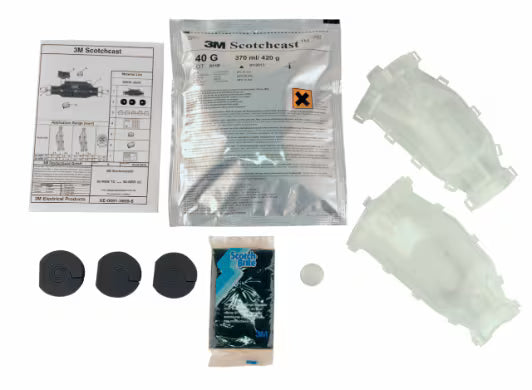 3M™ Scotchcast™ 92-NBB 1 Giethars-Aftakmof, maat 1, Y-Vorm, 0.6/1 kV, 4x2.5-4x16/5x1.5-5x10 mm, 10/doos