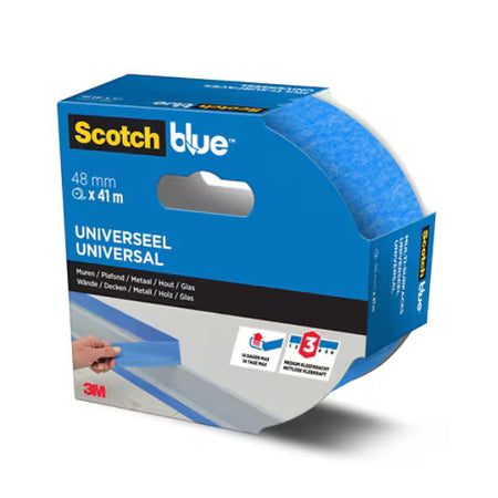 ScotchBlue™ Multi-oppervlak Afplaktape, 48 mm x 41 m, 1 Rol/Verpakking, 100% PEFC, SGSCH-PEFC-COC-110078
