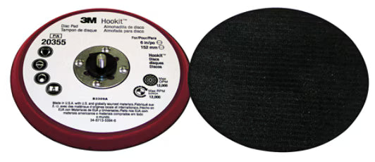 3M™ Hookit™ Schijf Pad Houder Low Profile, 150 mm x 9,5 mm x 7,9 mm
