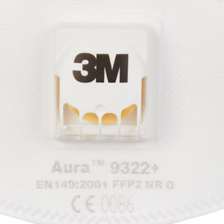 3M™ Aura™ Stofmasker, FFP2, met ventiel, 9322+