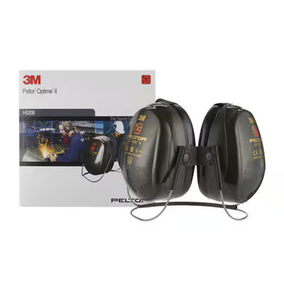 3M™ PELTOR™ Optime™ I Gehoorkappen, groen, nekband, H520B-408-GQ