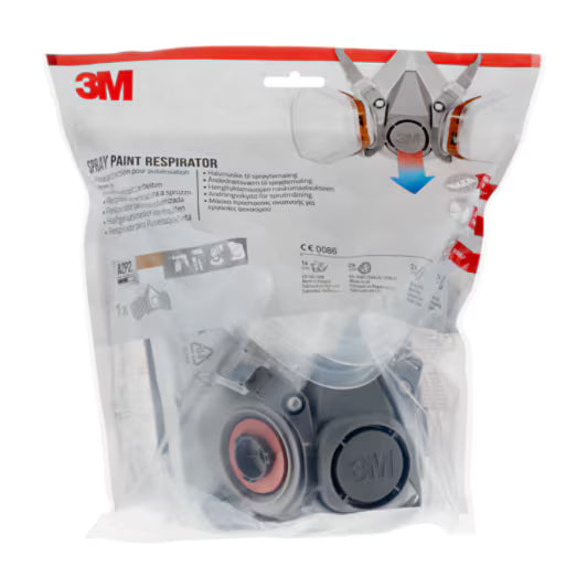 3M™ Stofmasker voor verfspuiten 6002, A2P2, 1 set