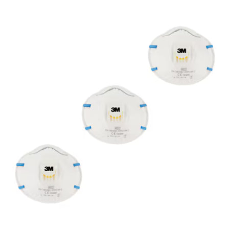 3M™ Cool Flow™ Stofmasker 8822, FFP2 NR D, met ventiel, 3/verpakking