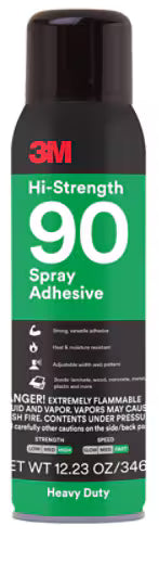 3M™ Hi-Strength 90 Lijmspray, Transparant, 500 ml
