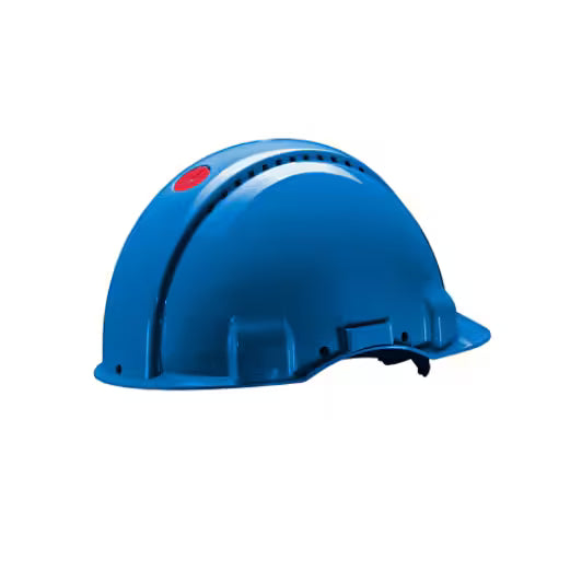 3M™ Veiligheidshelm, Uvicator, pinlock, zonder ventilatie, 440 V diëlektrisch, kunststof zweetband, blauw, G3001CUV-BB