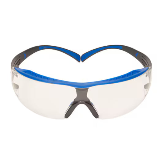 3M™ SecureFit™ 400X Veiligheidsbril, blauw/grijs montuur, Scotchgard™ condenswerende en krasbestendige coating (K&N), heldere lenzen, SF401XSGAF-BLU-EU, 20/doos
