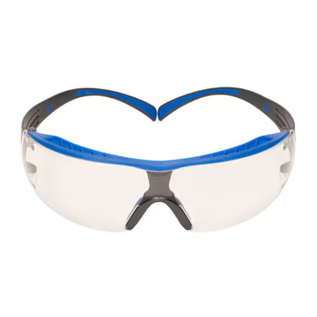 3M™ SecureFit™ 400X Veiligheidsbril, blauw/grijs montuur, Scotchgard™ condenswerende en krasbestendige coating (K&N), heldere lenzen, SF401XSGAF-BLU-EU, 20/doos