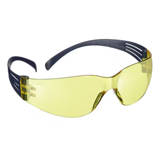 3M™ SecureFit™ 100 Veiligheidsbril, blauw montuur, antikras/anticondens, amberkleurige lenzen, SF103AF-BLU-EU, 20/doos