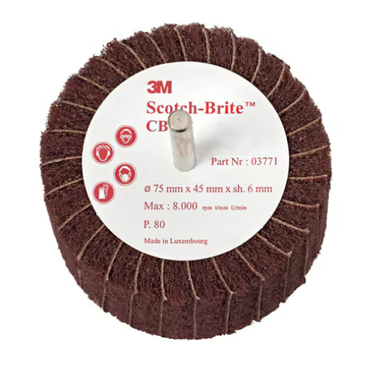 Scotch-Brite™ Combi lamellenborstel op shift CB-ZS, 100 mm x 45 mm, P180
