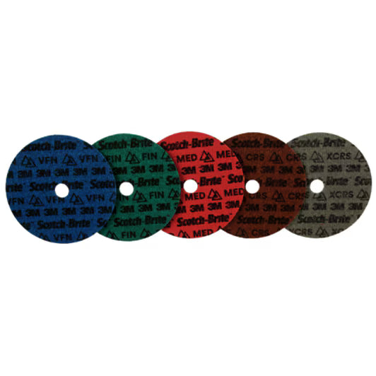 Scotch-Brite™ Precision Surface Conditioning-schijf, PN-DH, Fin, 125 mm x 22,23 mm