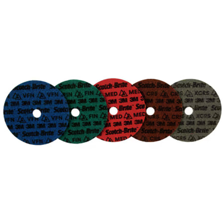 Scotch-Brite™ Precision Surface Conditioning-schijf, PN-DH, zeer fijn, 125 mm x NH, 25/binnenverpakking, 100 stuks/doos