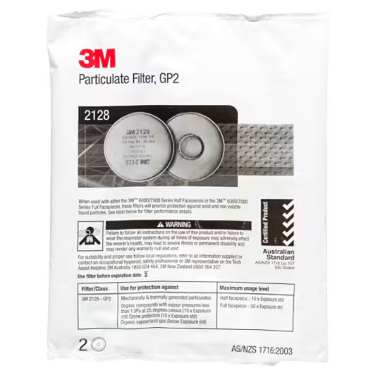 3M™ Deeltjesfilter, P2 R, 2128