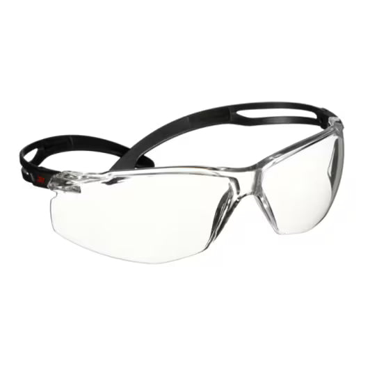 3M™ SecureFit™ 500 Veiligheidsbril, zwart montuur, antikras+ (K), heldere lenzen, SF501ASP-BLK-EU, 20/doos