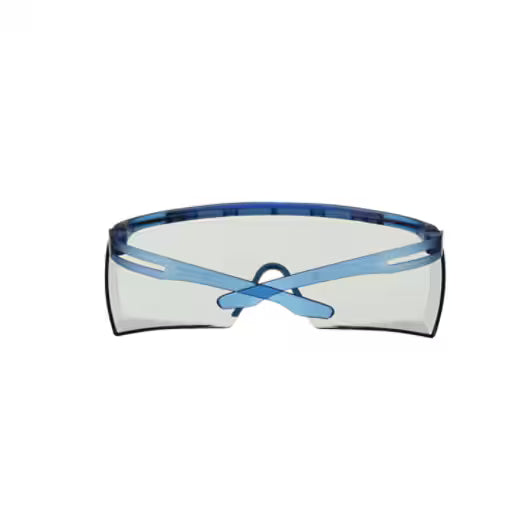 3M™ SecureFit™ 3700 Overzetbril, blauwe veren, Scotchgard™ anticondens (K&N), lichtgrijze lens voor binnen/buiten, SF3707SGAF-BLU-EU, 20/doos