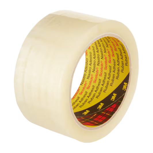 Scotch® Dozensluittape 371, Transparant, 75 mm x 66 m, 0.048 mm