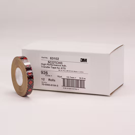 Scotch® ATG Transfer Tape 926, Transparant, 6 mm x 33 m, 0.13 mm