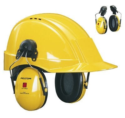 3M™ PELTOR™ Optime™ I Gehoorkappen, geel, helmbevestiging, H510P3E-405-GU