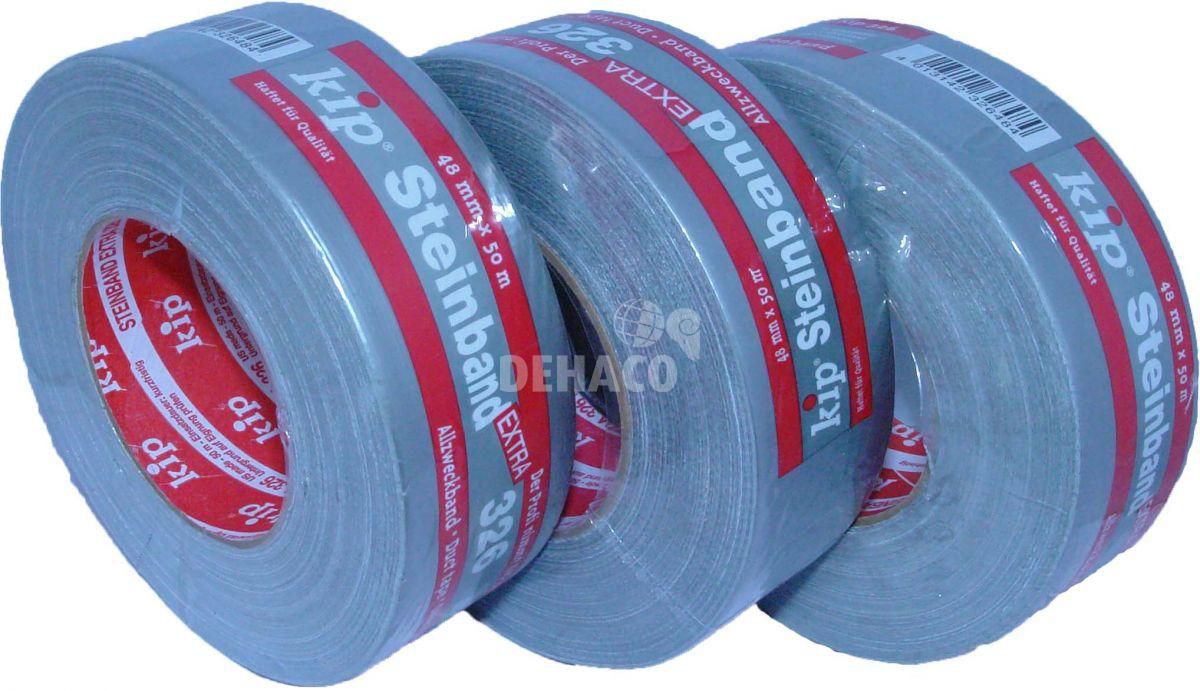Kip 326 duct tape 96 mm x 50 meter grijs