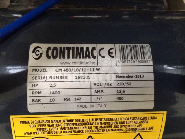 Occasion: Contimac leeflucht compressor met koeldroger