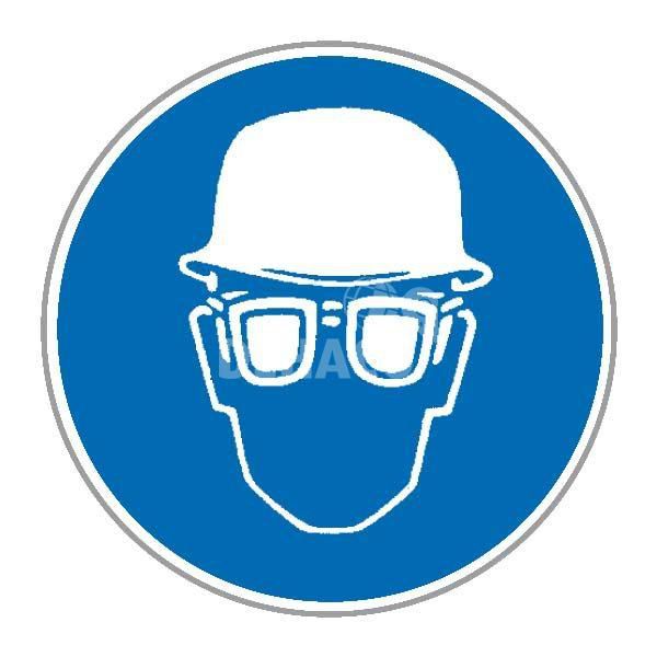 Sticker ‘Helm verplicht’ ø 100 mm