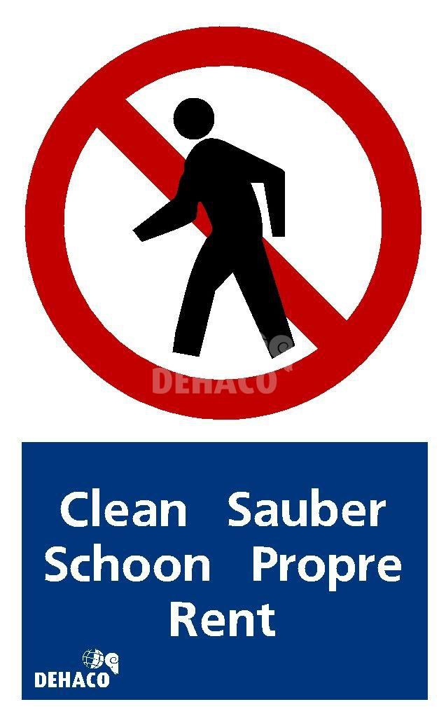 Sticker ‘Schone ruimte’ 190x310 mm