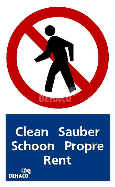 Sticker ‘Schone ruimte’ 190x310 mm